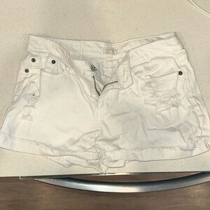 jean shorts size 27
white 
wild pearl